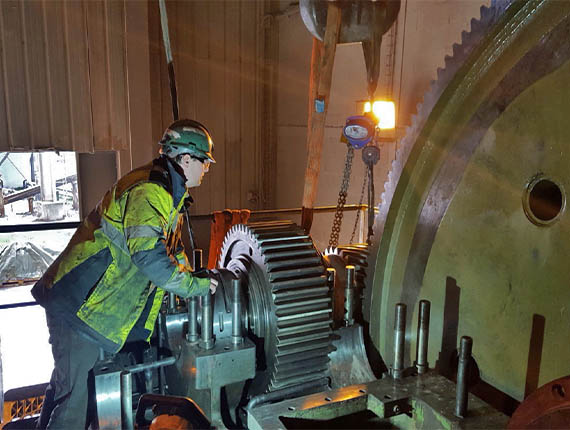 On-site gearbox maintenance | Promea
