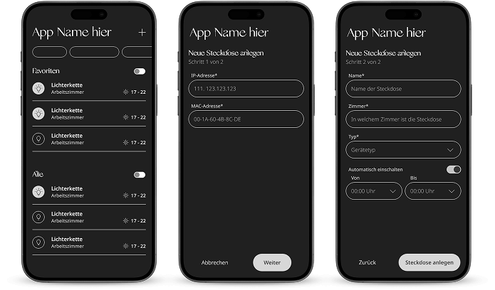 Wireframes von Luminex