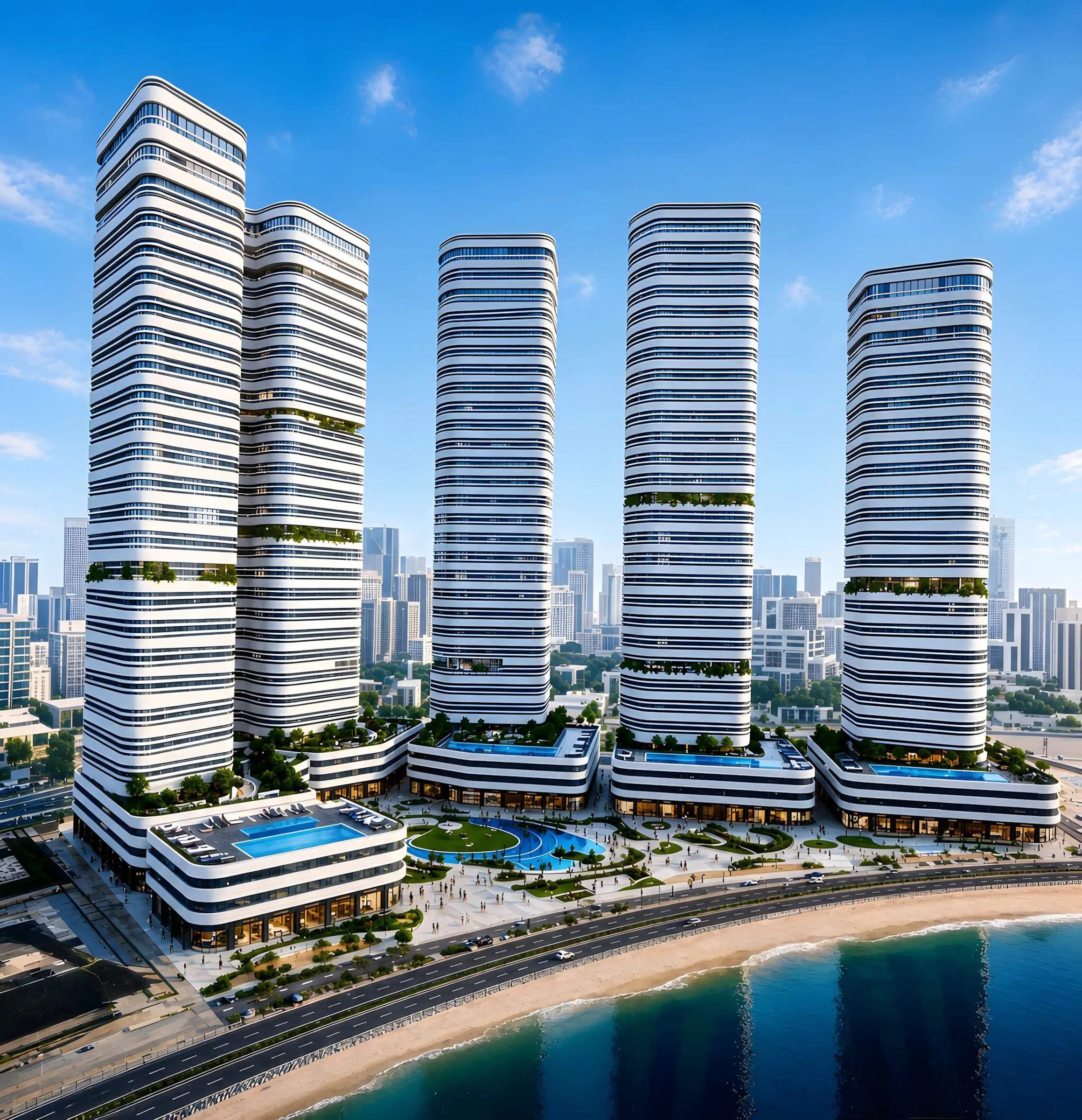 New Beachfront Apartments