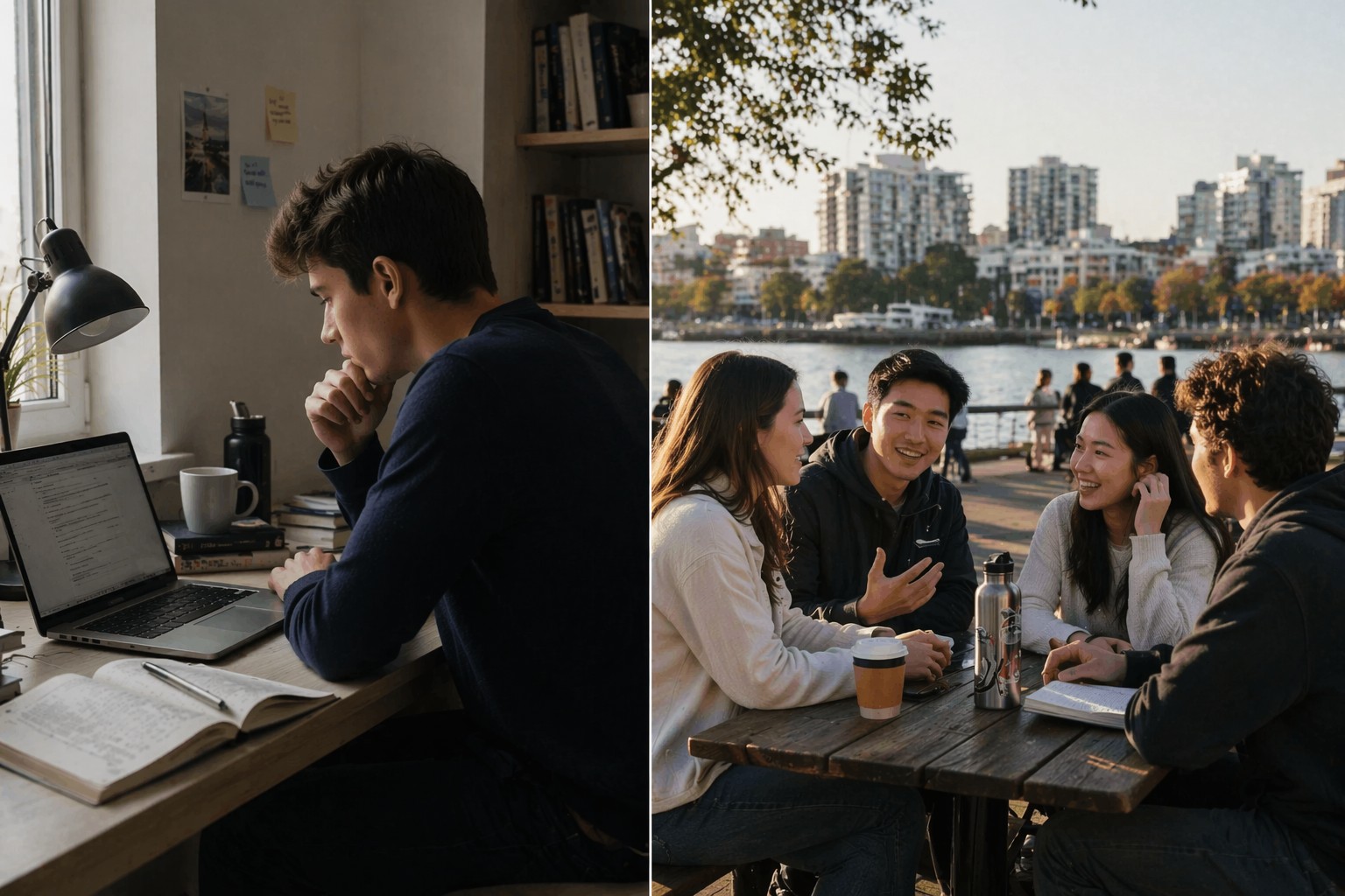 Comparison of learning English at home versus immersive environment abroad