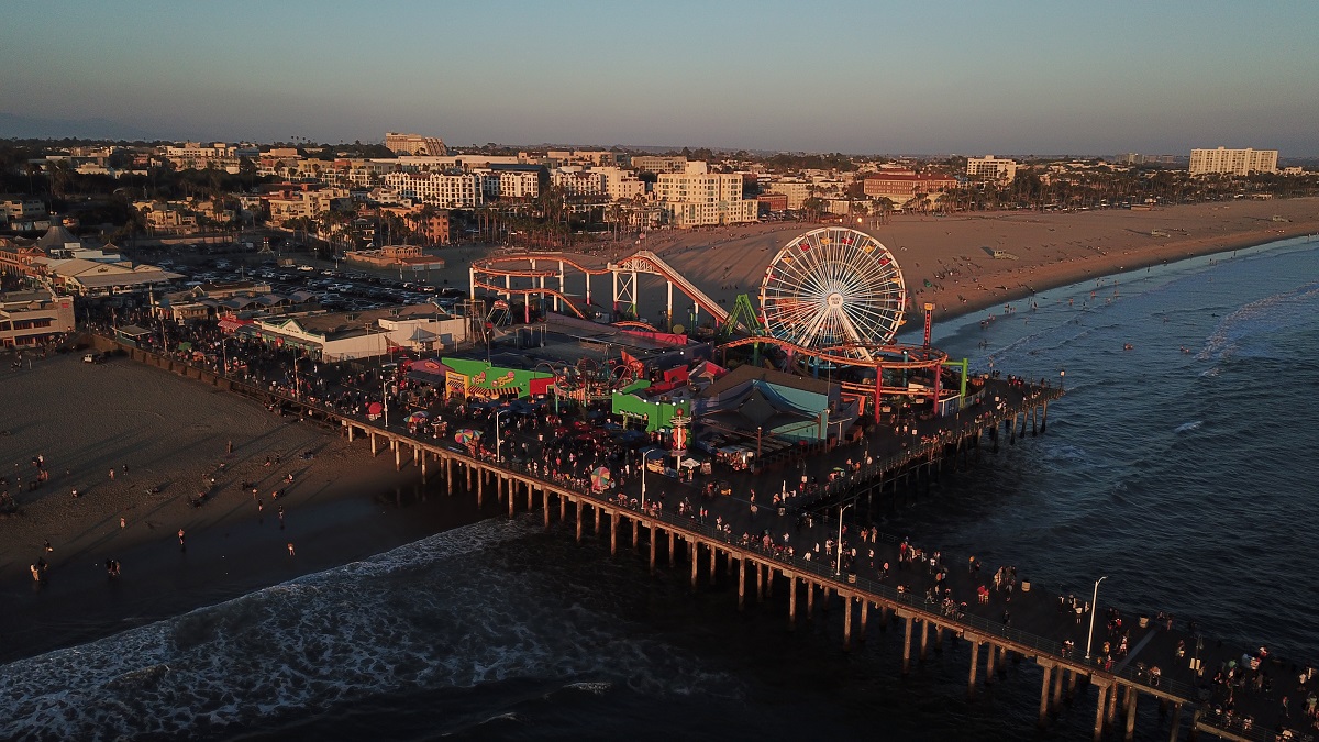 The famous Santa Monica Pier is a must see during your language immersion in Los Angeles