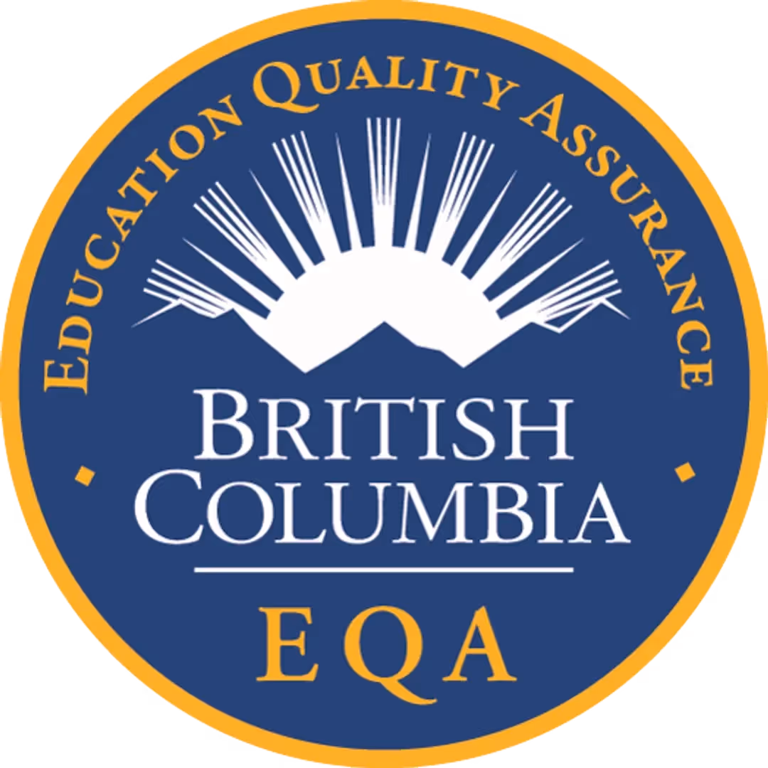 EQA-designated school in British Columbia meeting provincial quality standards for post-secondary education