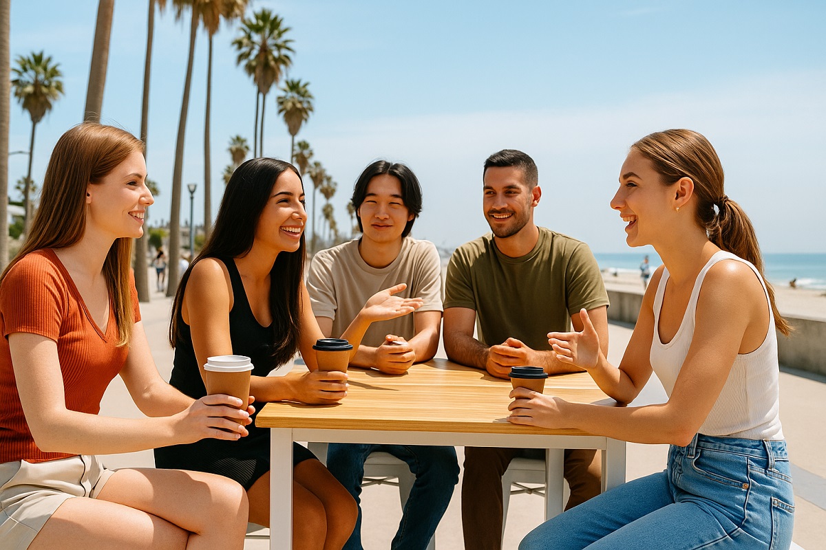 During your time in California, you will learn English inside and outside the classroom.