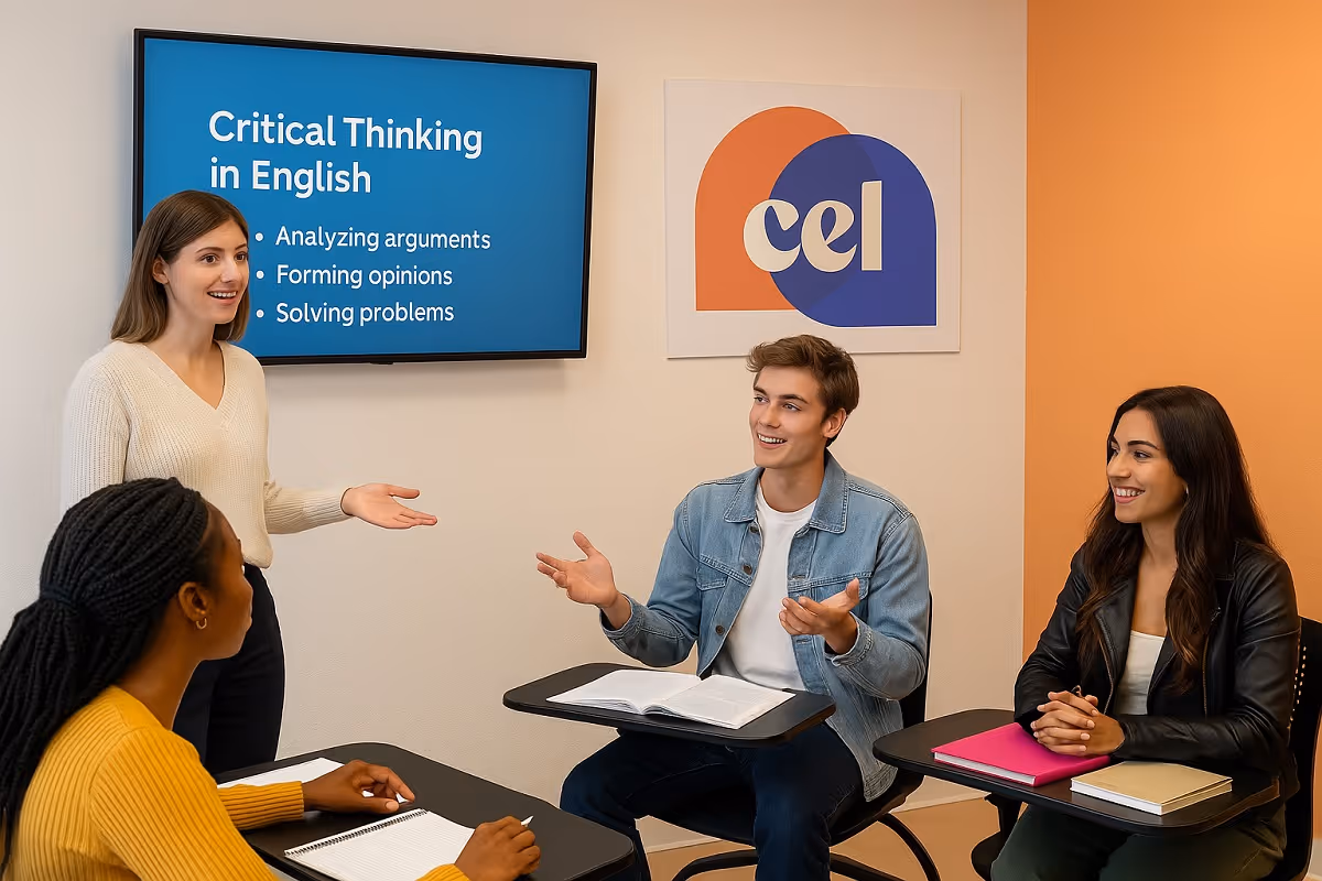 With CEL you can learn English in small classes - enjoying personalized attention