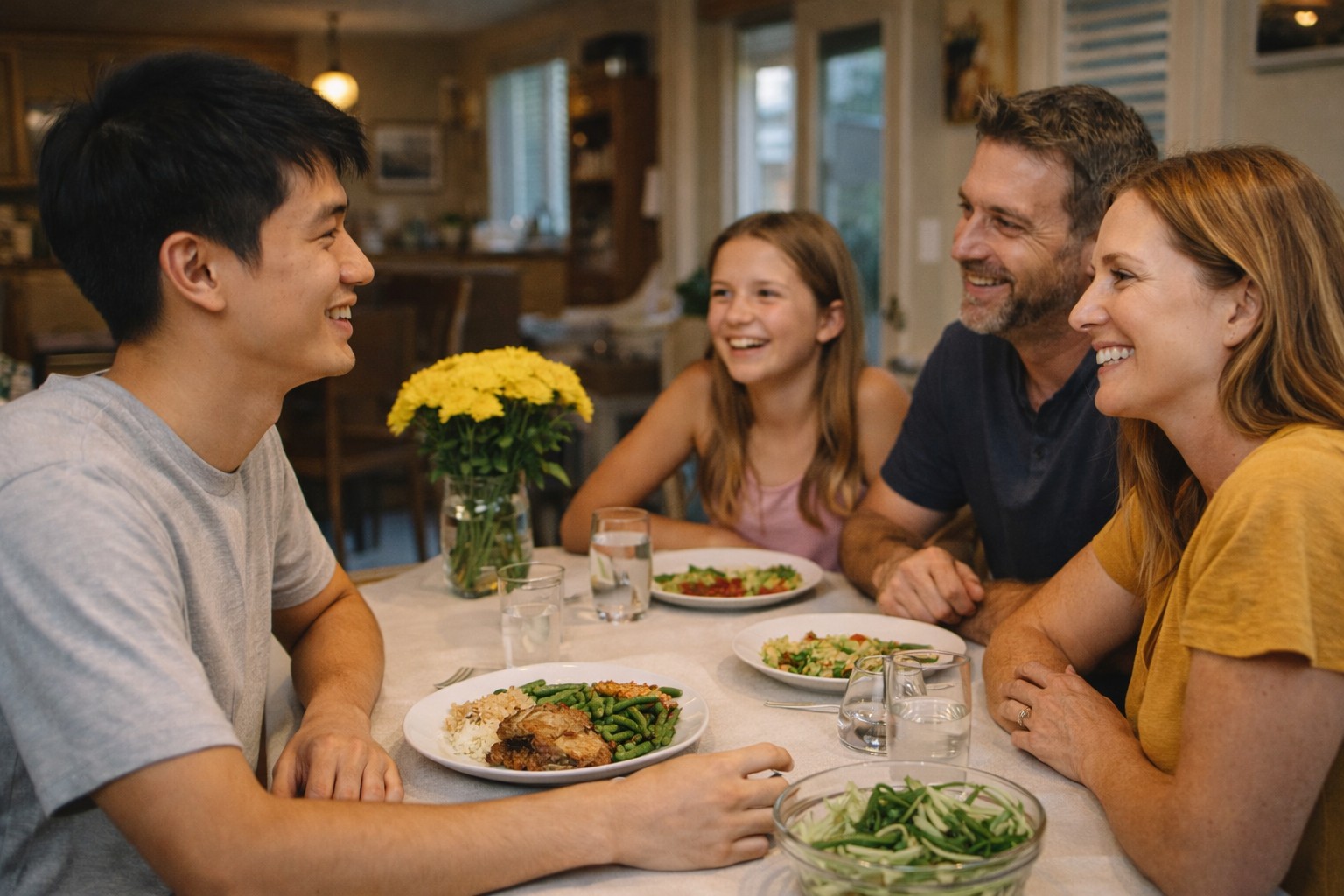 Homestays lead to a consistent daily exposure to English