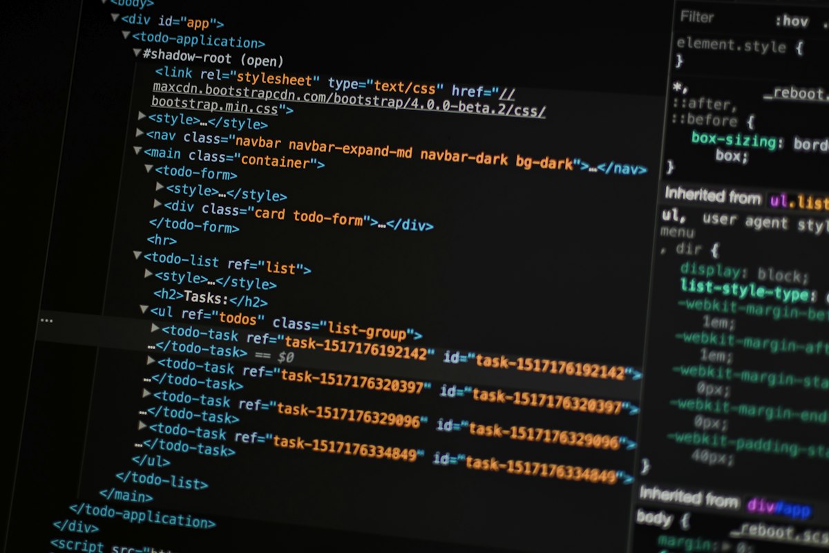 Back-end API and code architecture visual