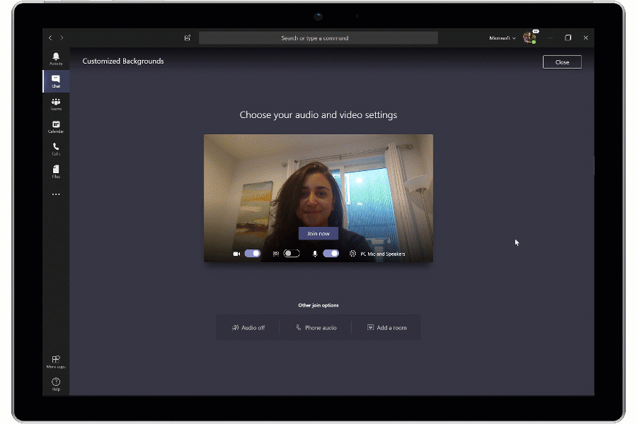 Face to Face Video Chat with Microsoft Teams