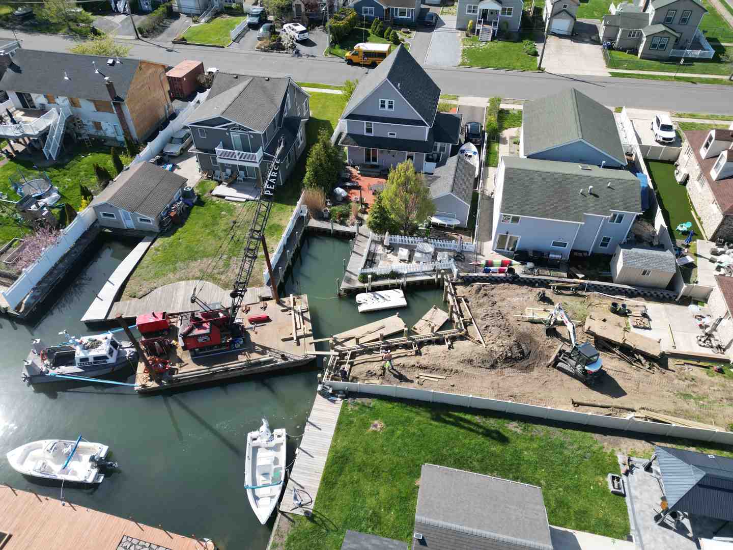 cracked and leaning concrete seawall - seawall repair near me