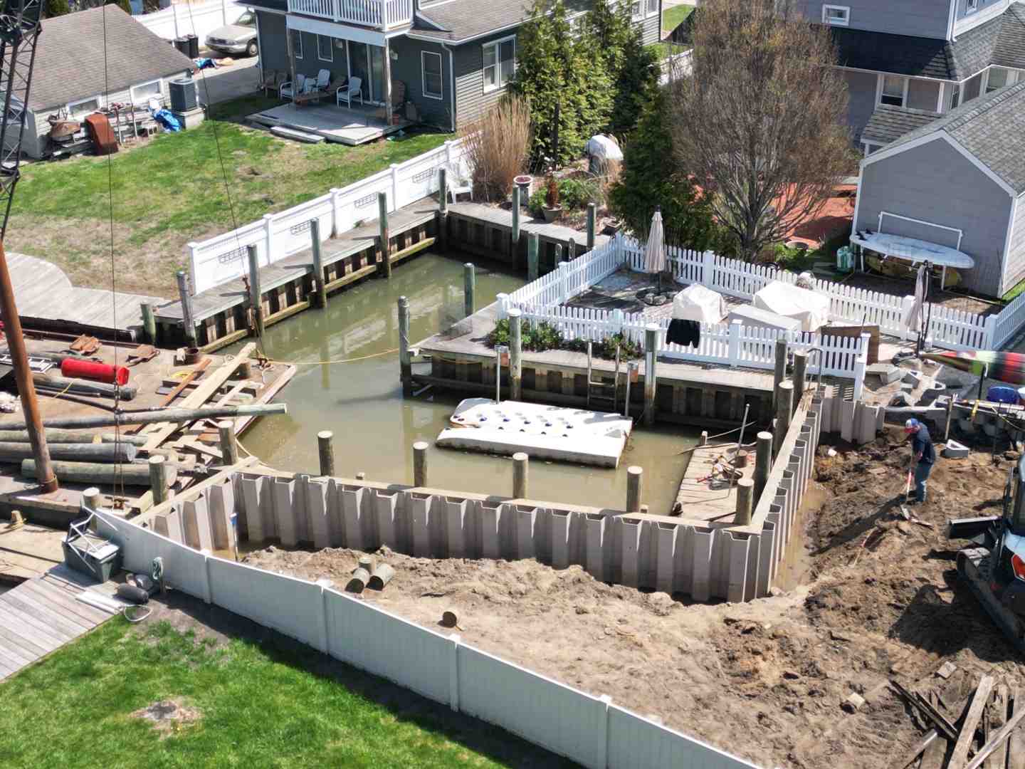 Custom floating dock system with gangway for marine access - boat docks and ramps Custom floating dock system with gangway for marine access - boat docks and ramps