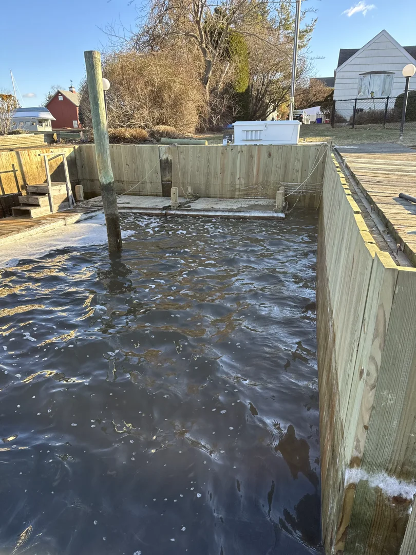 completed custom pier in Suffolk County with high-quality marine materials completed custom pier in Suffolk County with high-quality marine materials