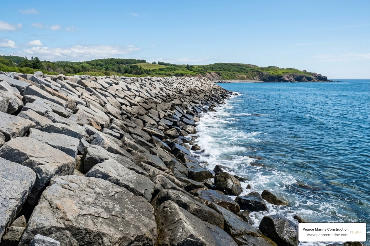 rock seawall
