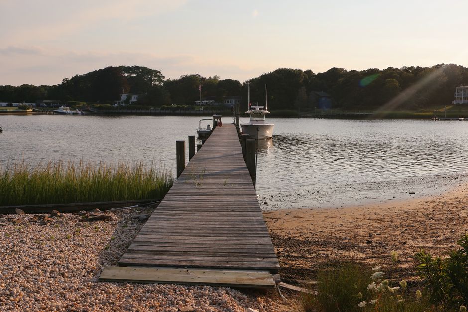 Custom dock construction on Long Island NY waterfront - Custom dock construction