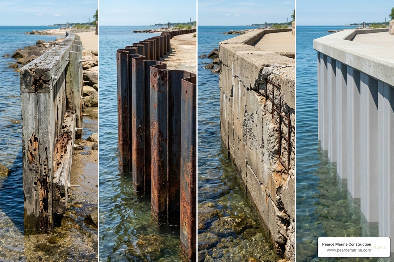 comparative marine bulkhead materials