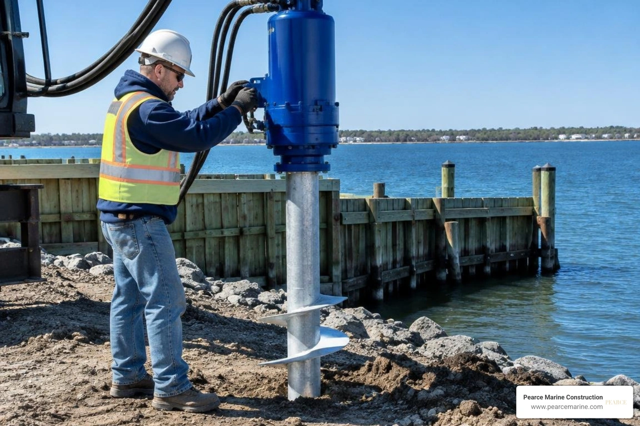 helical pile installation torque