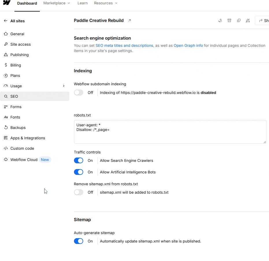 adding llms.txt to webflow
