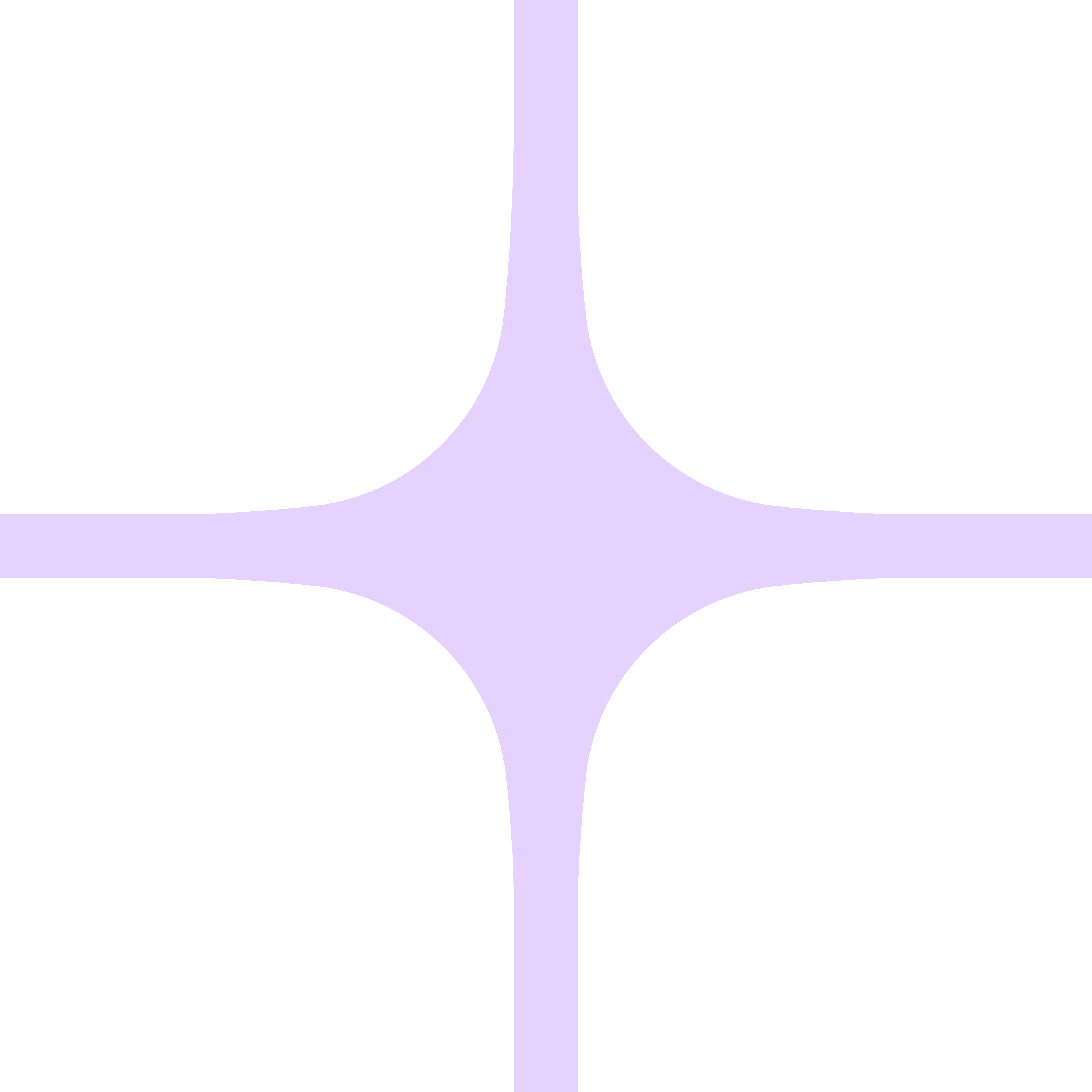 Abstract light purple glowing star shape with four rounded arms on a black background.