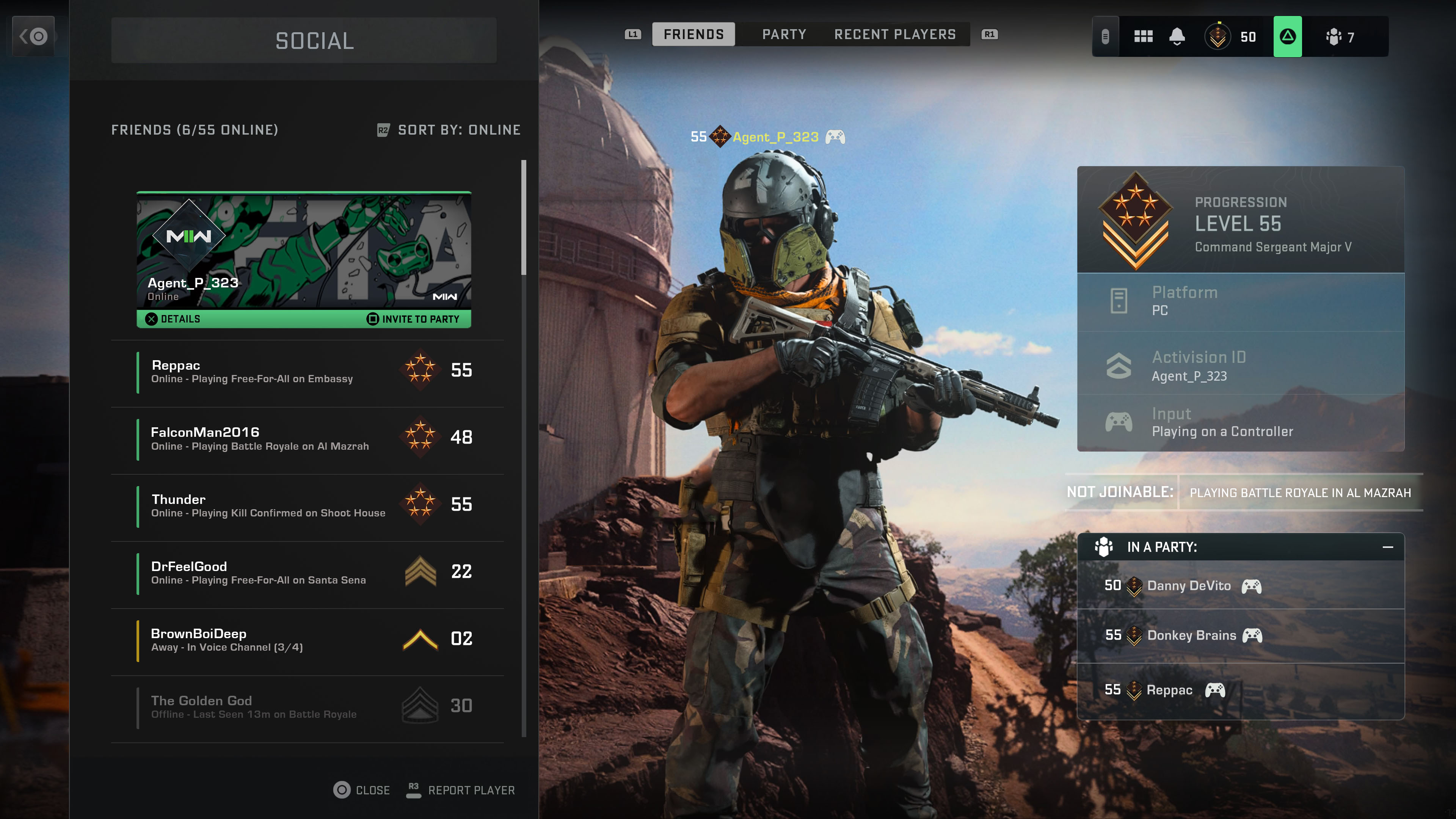 Call of Duty Modern Warfare II UI redesign concept with reworked typography and hierarchy for accessibility