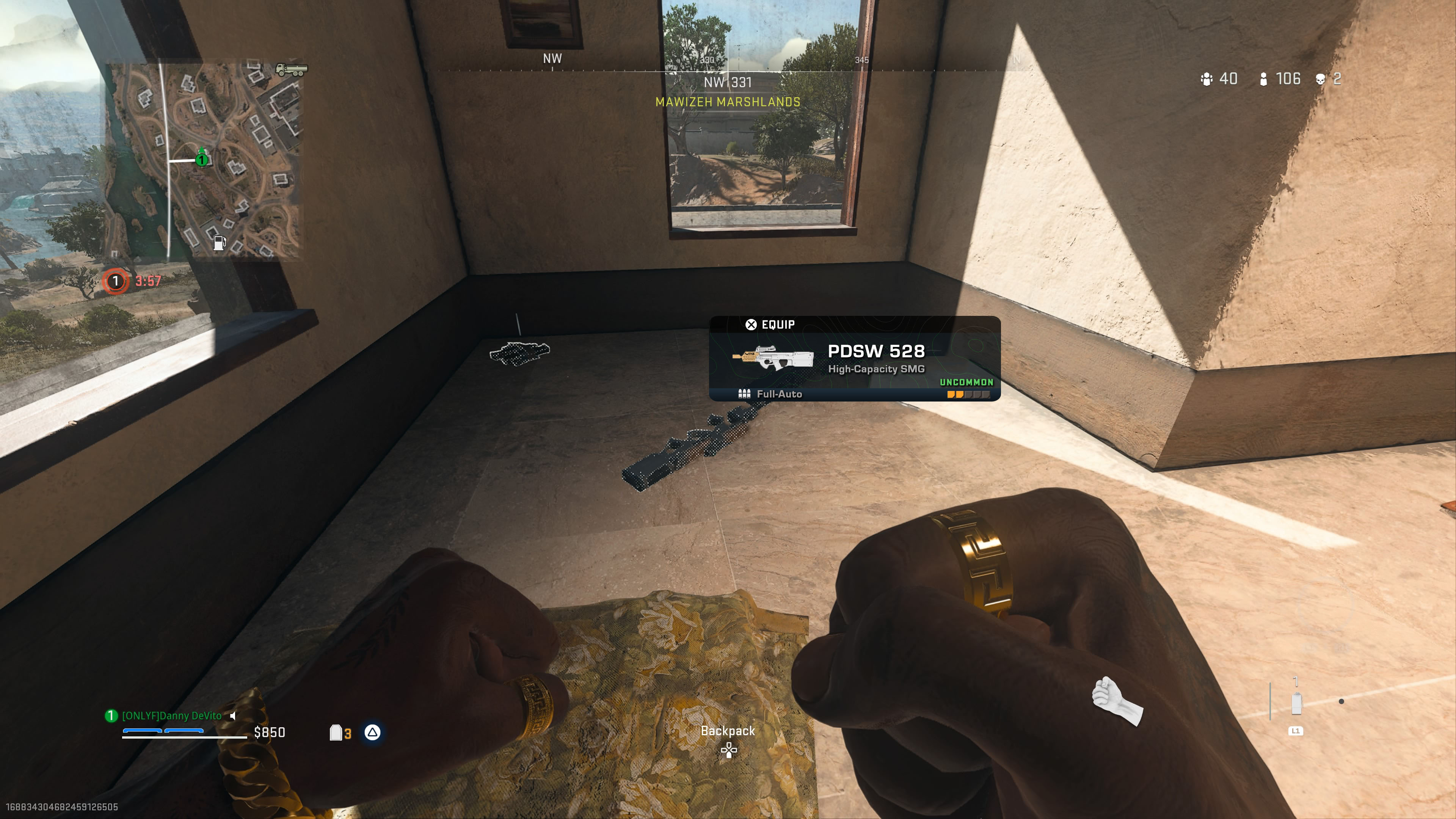 Call of Duty UI concept screen showcasing refined typography and contrast