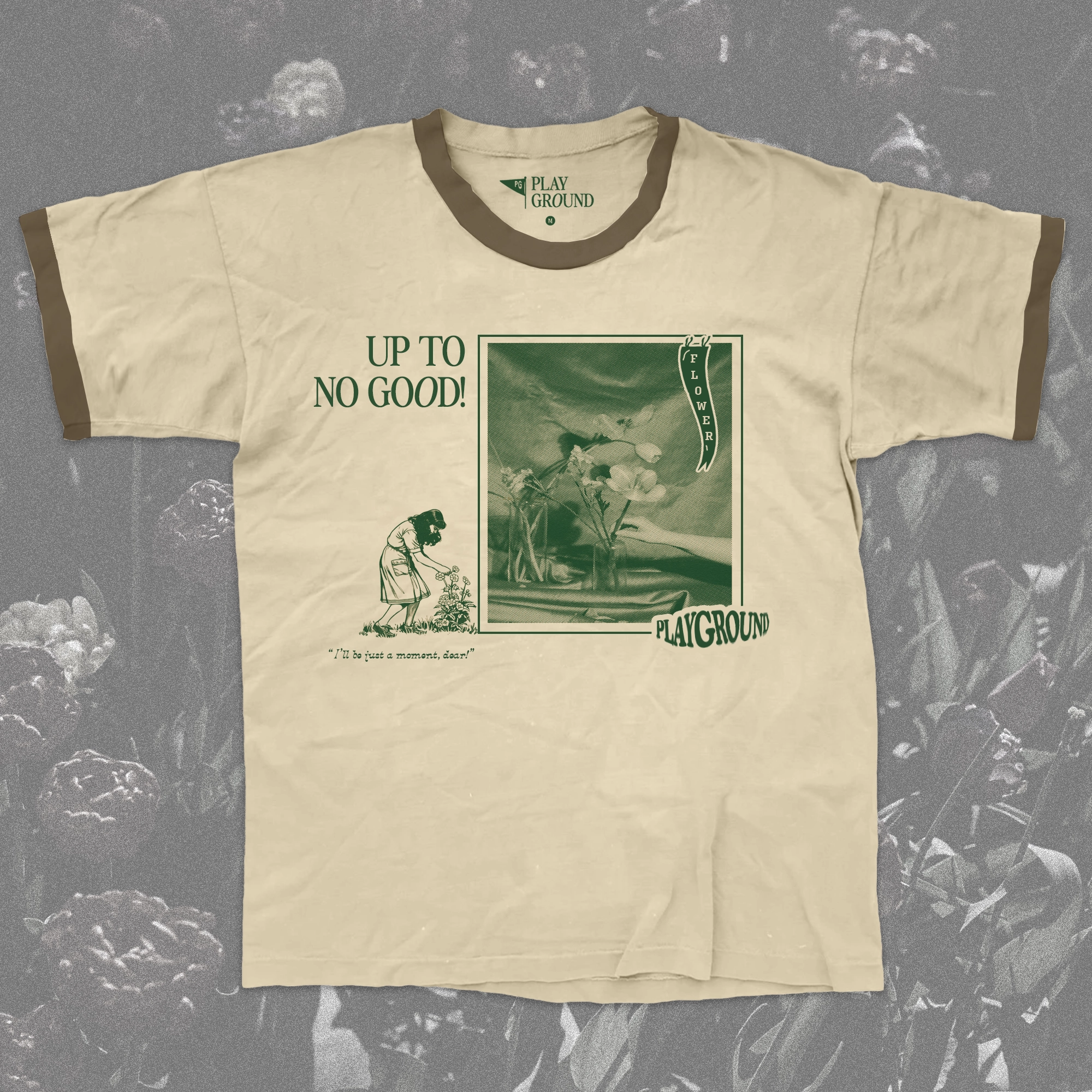 Playground apparel print design with nostalgic outdoor wild west branding