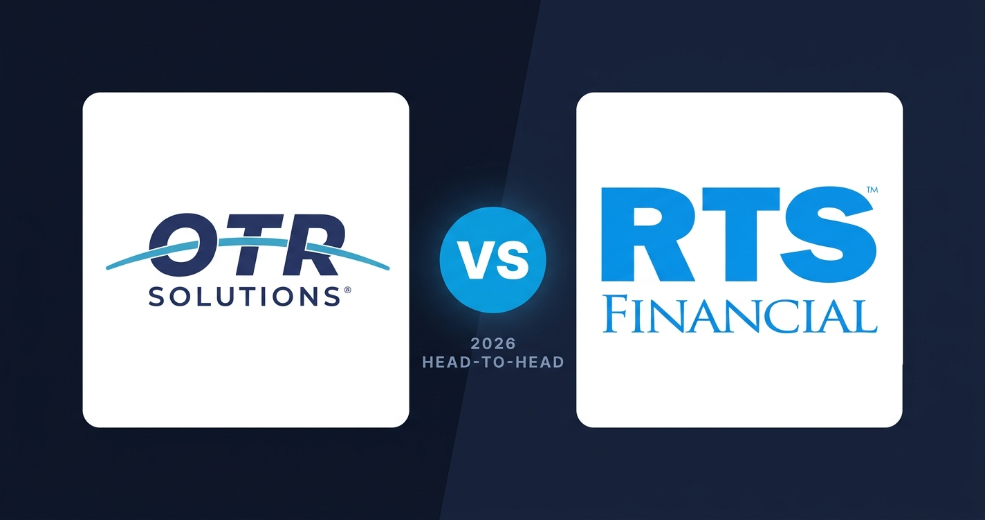 OTR Solutions vs RTS Financial 2026 head-to-head comparison cover with both company logos