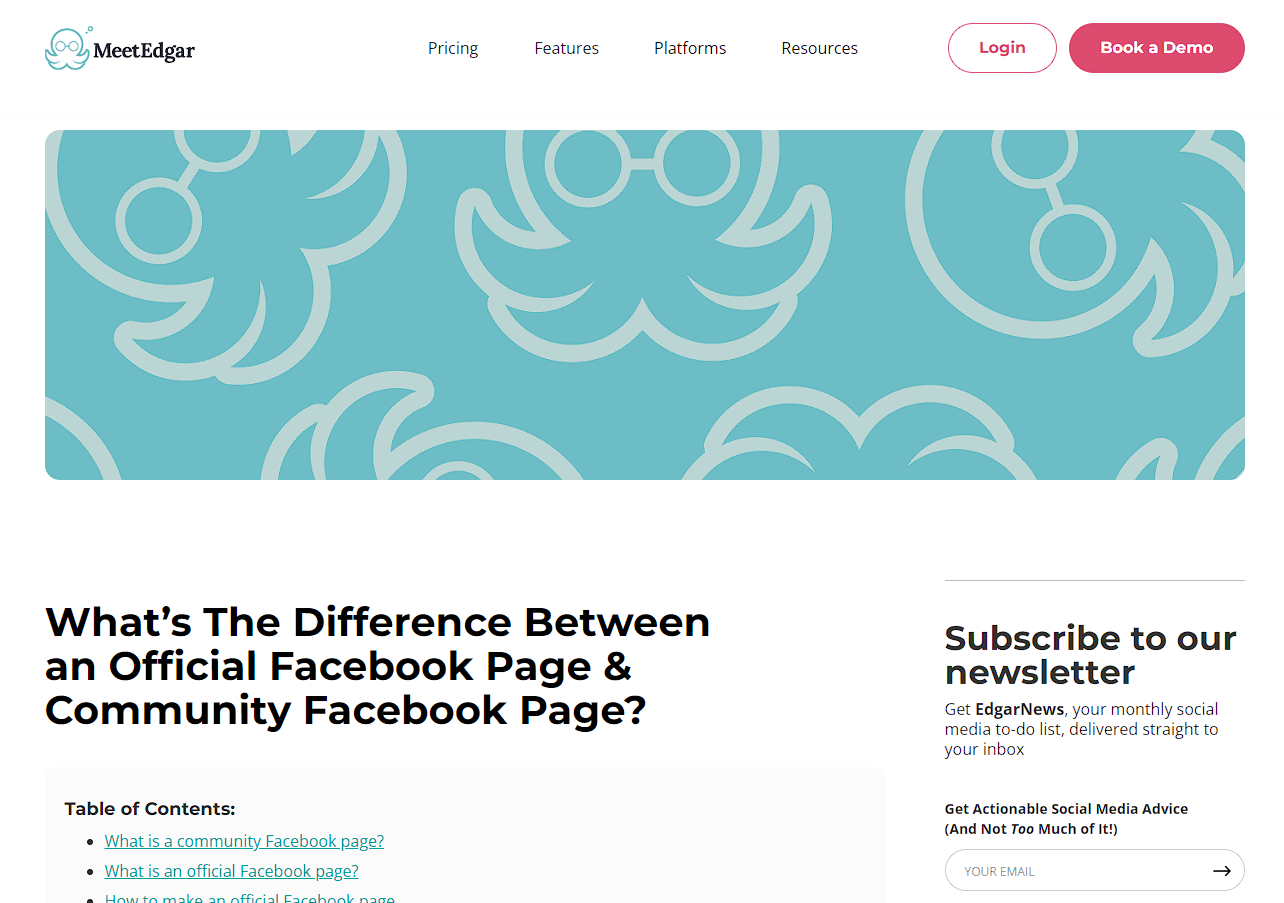 Evergreent content example - educational blog post 