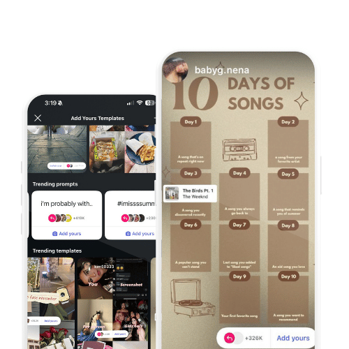 IG Story Add Yours Templates