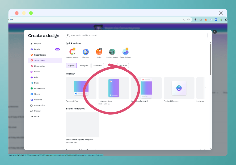 Creating Instagram Story Templates - Canva Tutorial