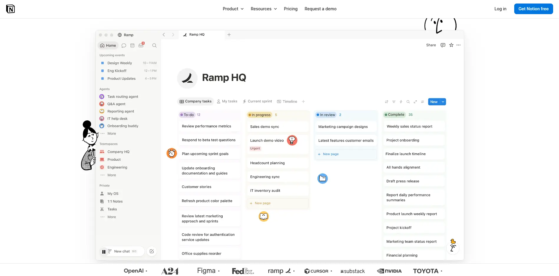 Notion website
