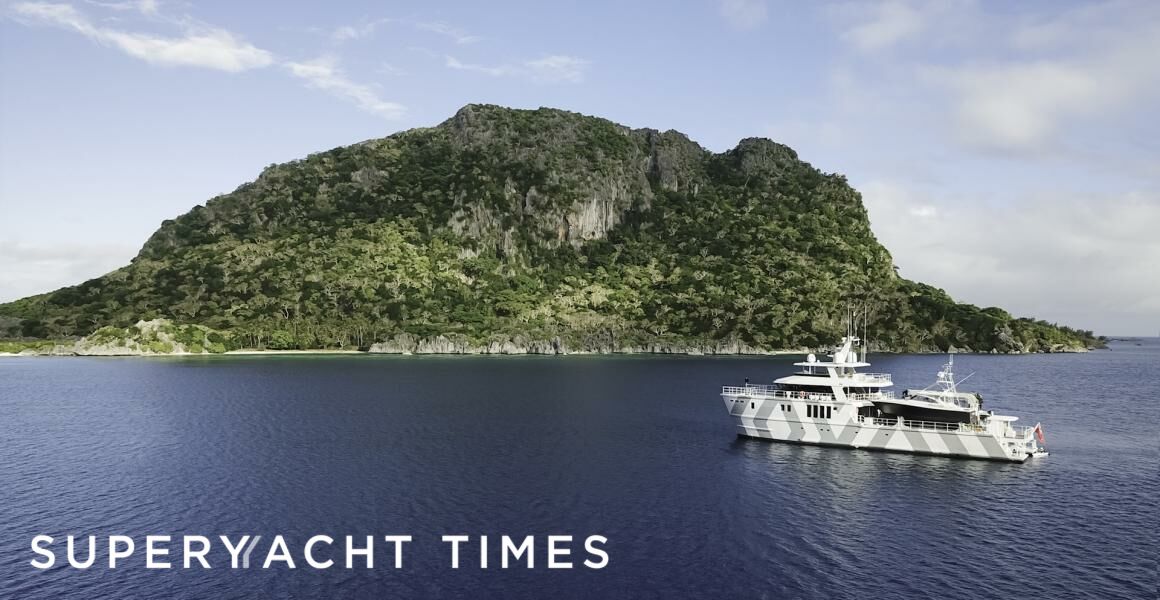 The Beast yacht anchored