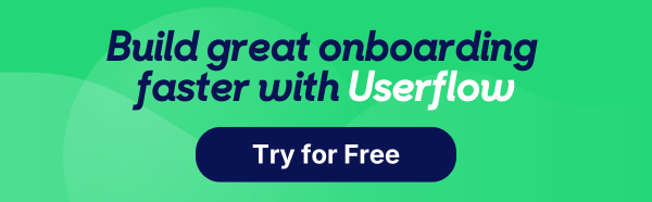 Content block for a free trial of Userflow