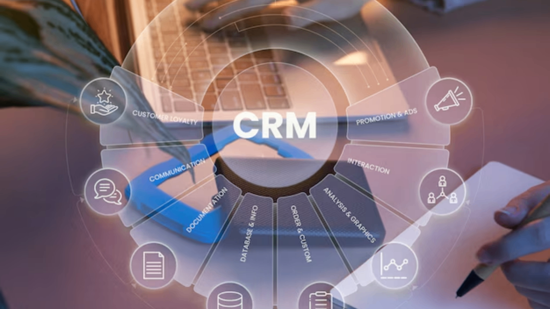 Walk Digital CRM Interface Overlay