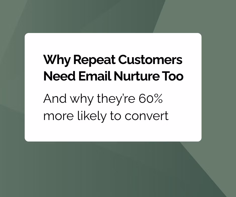 Why Repeat Customers Need Email Nurture Too