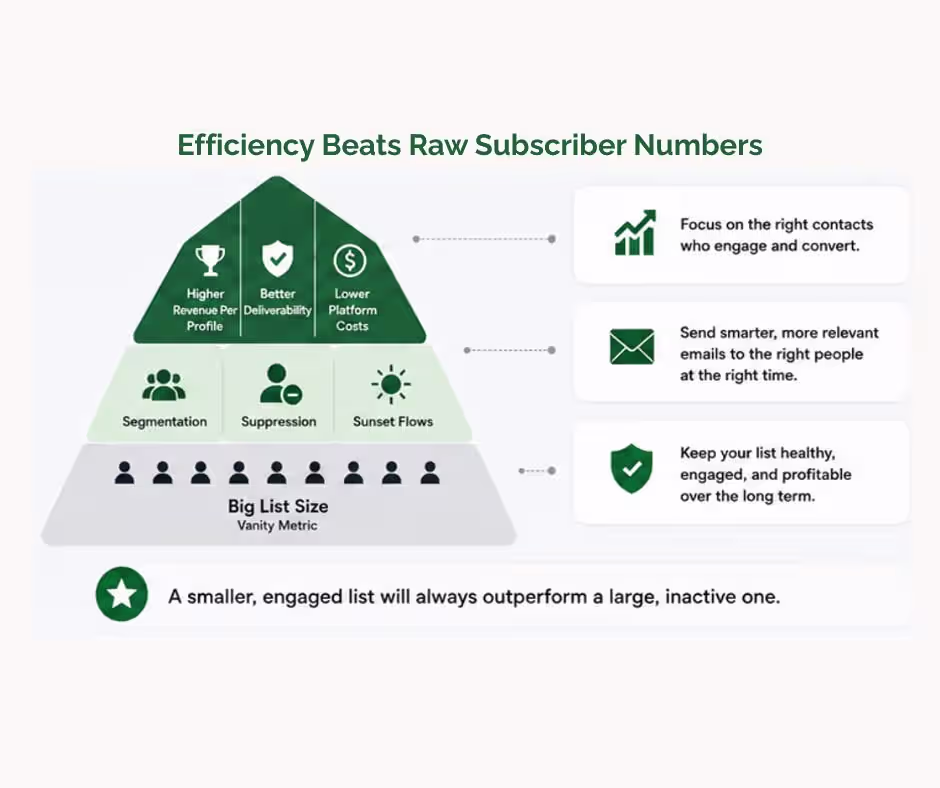 What is the ideal Klaviyo list strategy