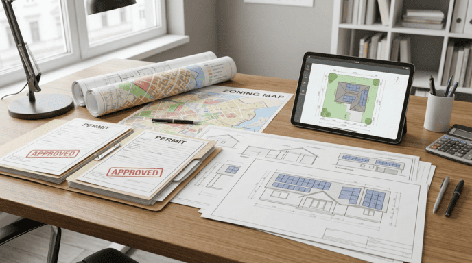 solar permits on the table