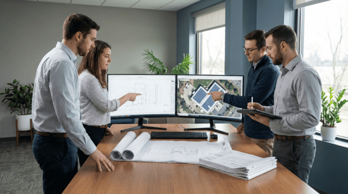 team work about solar design