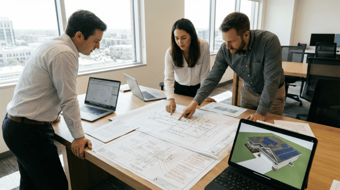 professional solar permit design team