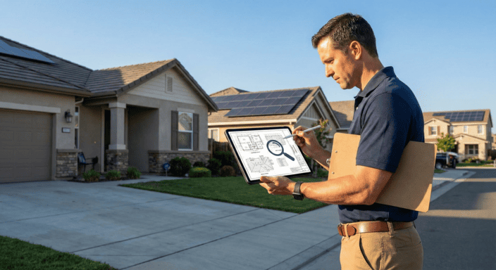 residential area man permit service