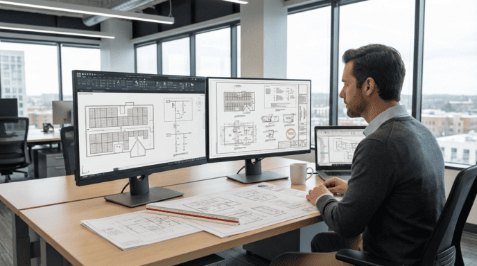 professional working at a desk