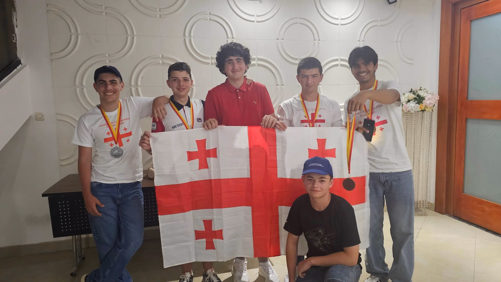 A picture of the Georgian Team at the Junior Balkan Mathematical Olympiad