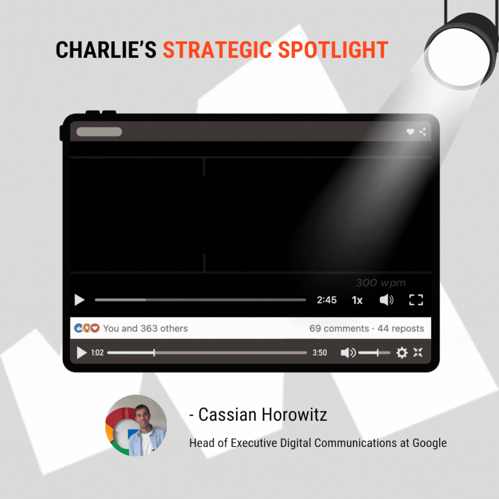 Speed reading gif shared by Cassian Horowitz from CVharlie's Strategic Spolight