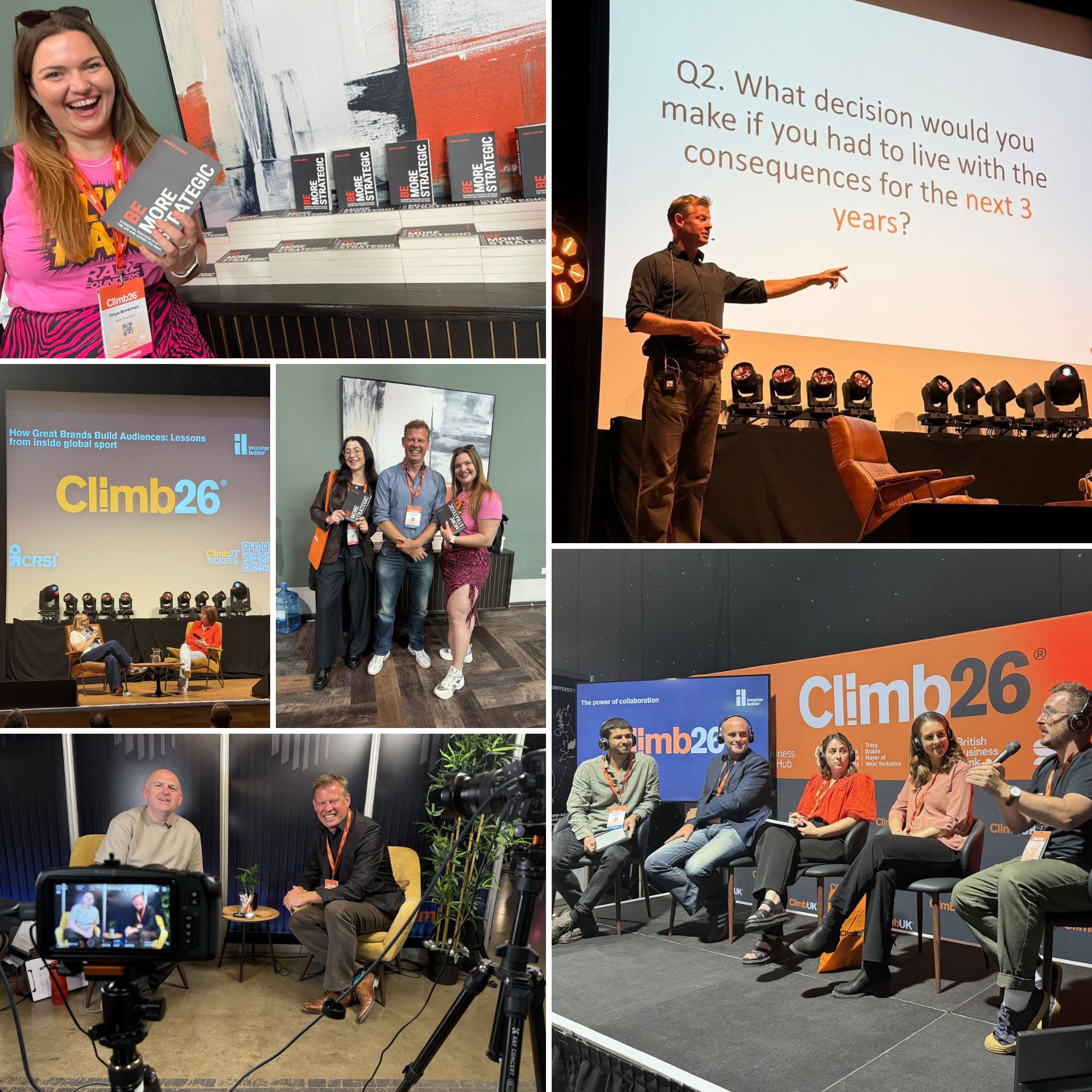 Montage of images from ClimbUK's Climb 2026 event