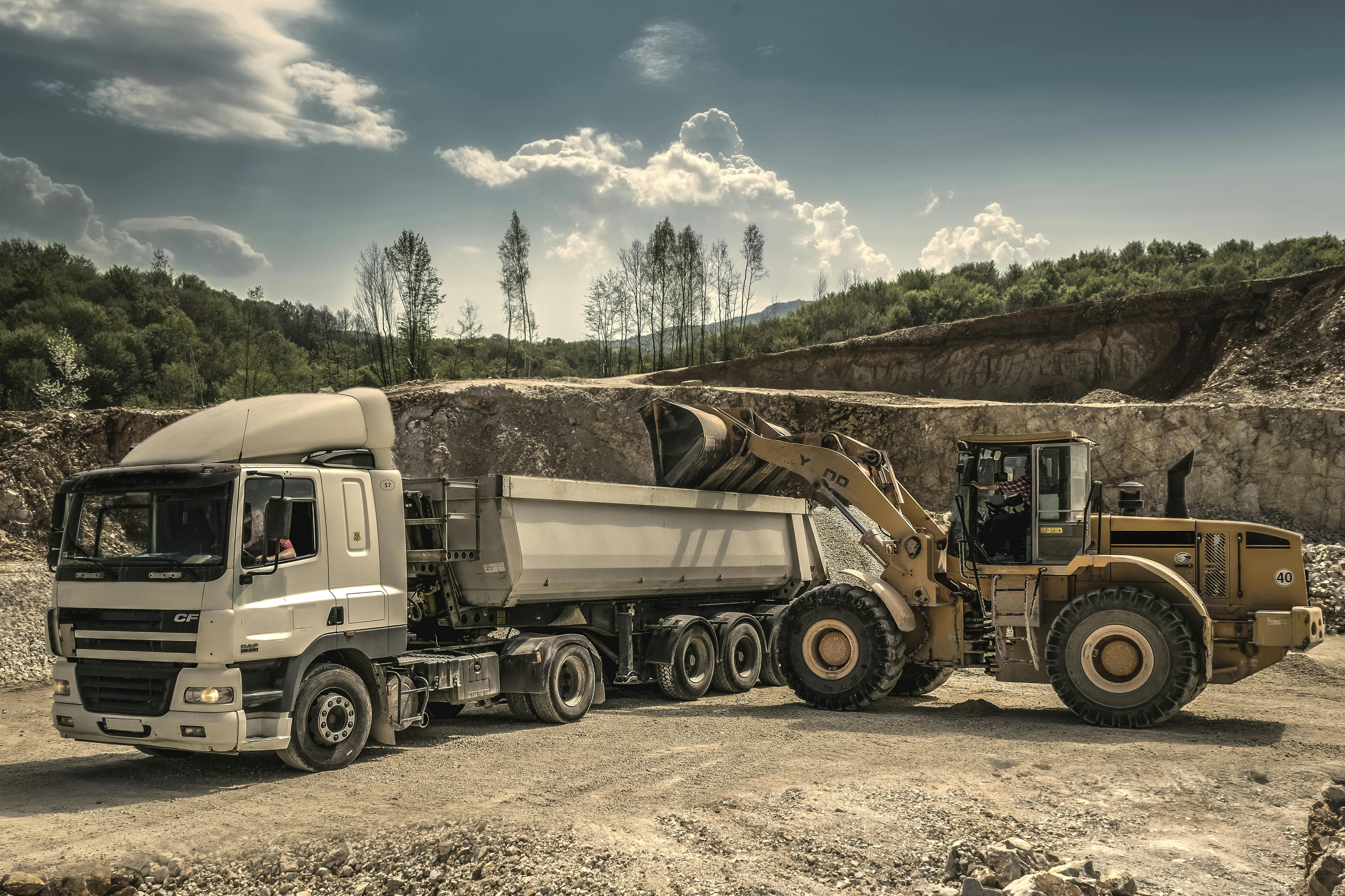 Camion carrière de chantier 