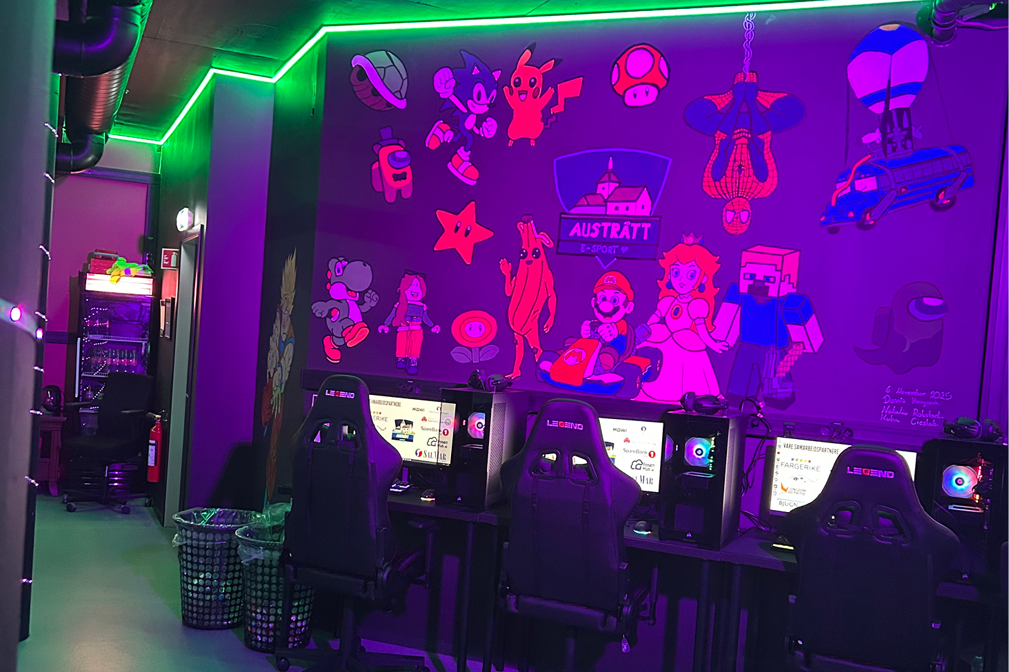 Nytt gamingrom i Bjugn ungdomsklubb