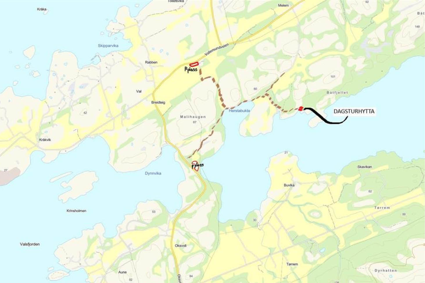 Dagsturhytta er ferdig!