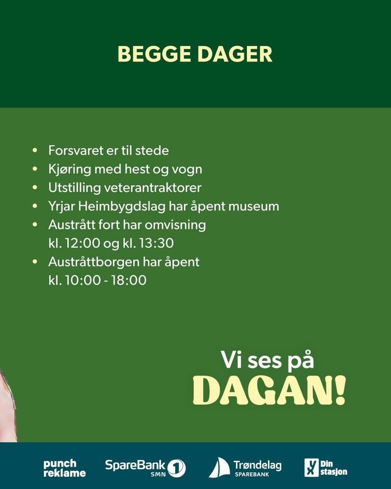 Begge dager er forsvaret til stede og utstillinger.
