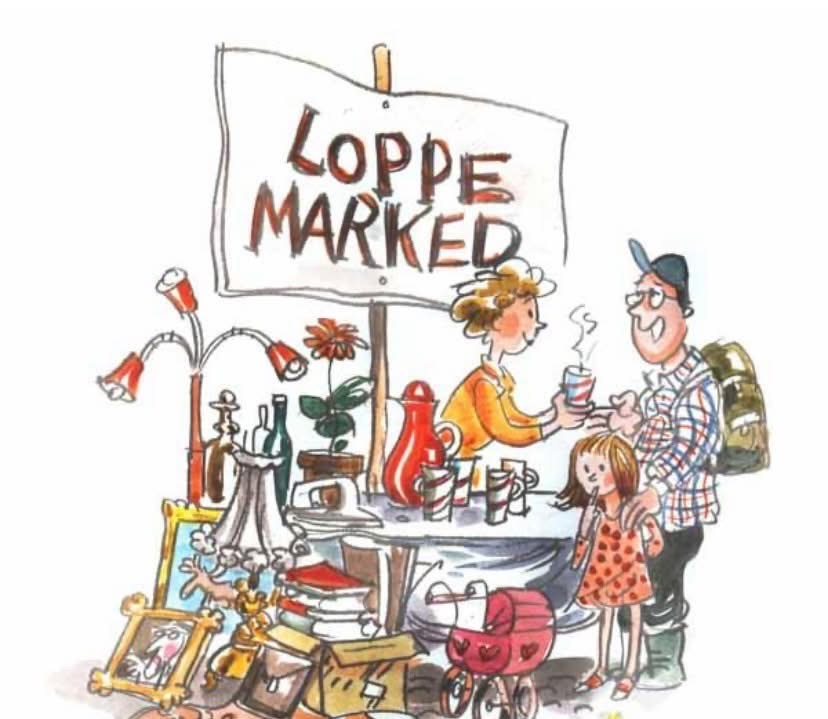 LOPPEMARKED I BAKKETUN 