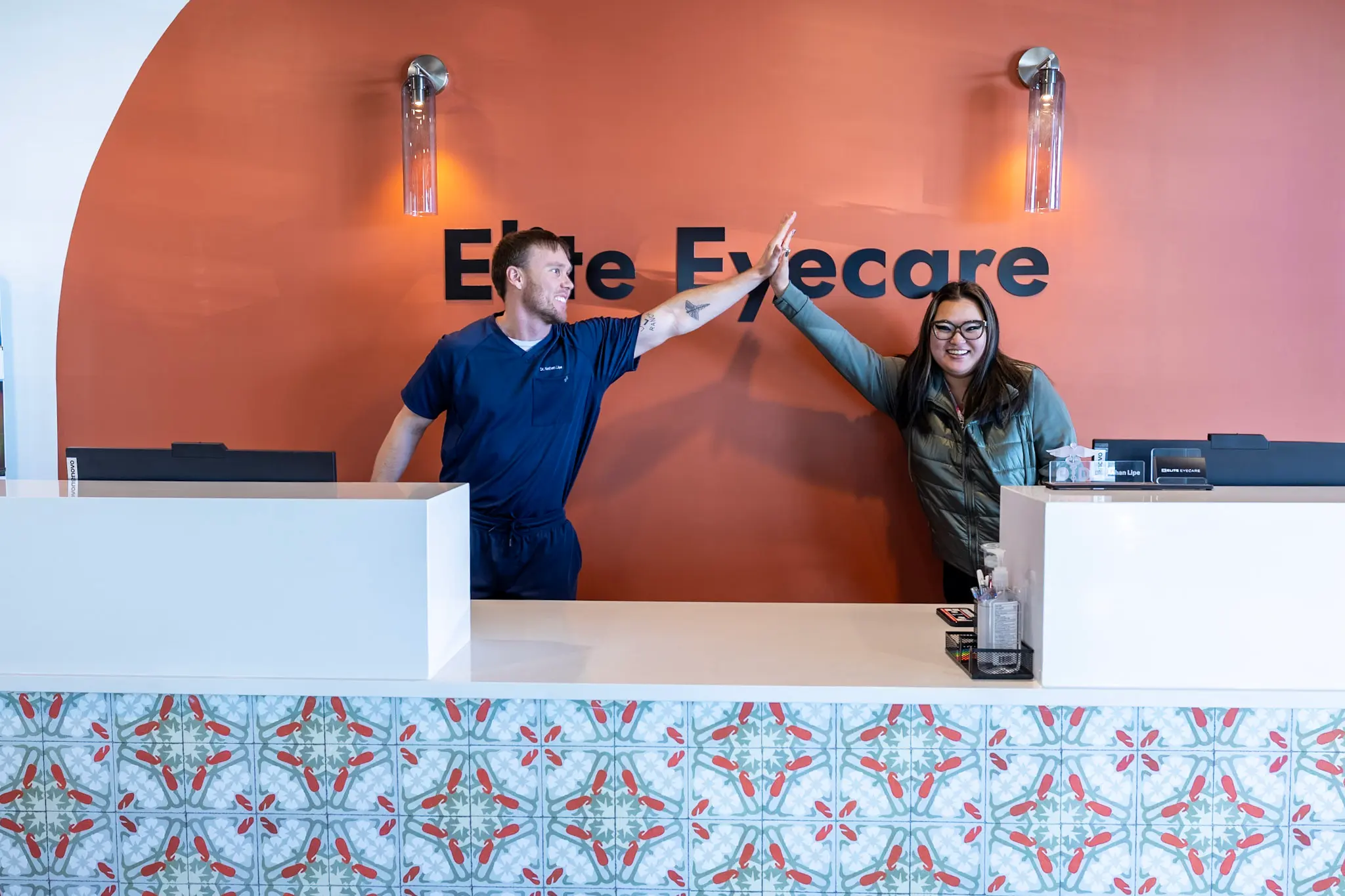 Dr. Nathan Lipe and staff at Elite Eyecare Nashville eye doctor