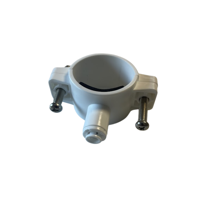 Collier évacuation osmoseur, tubing 1/4 diamètre 40 mm