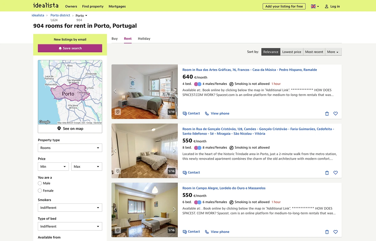 Student housing checklist for renting in Portugal