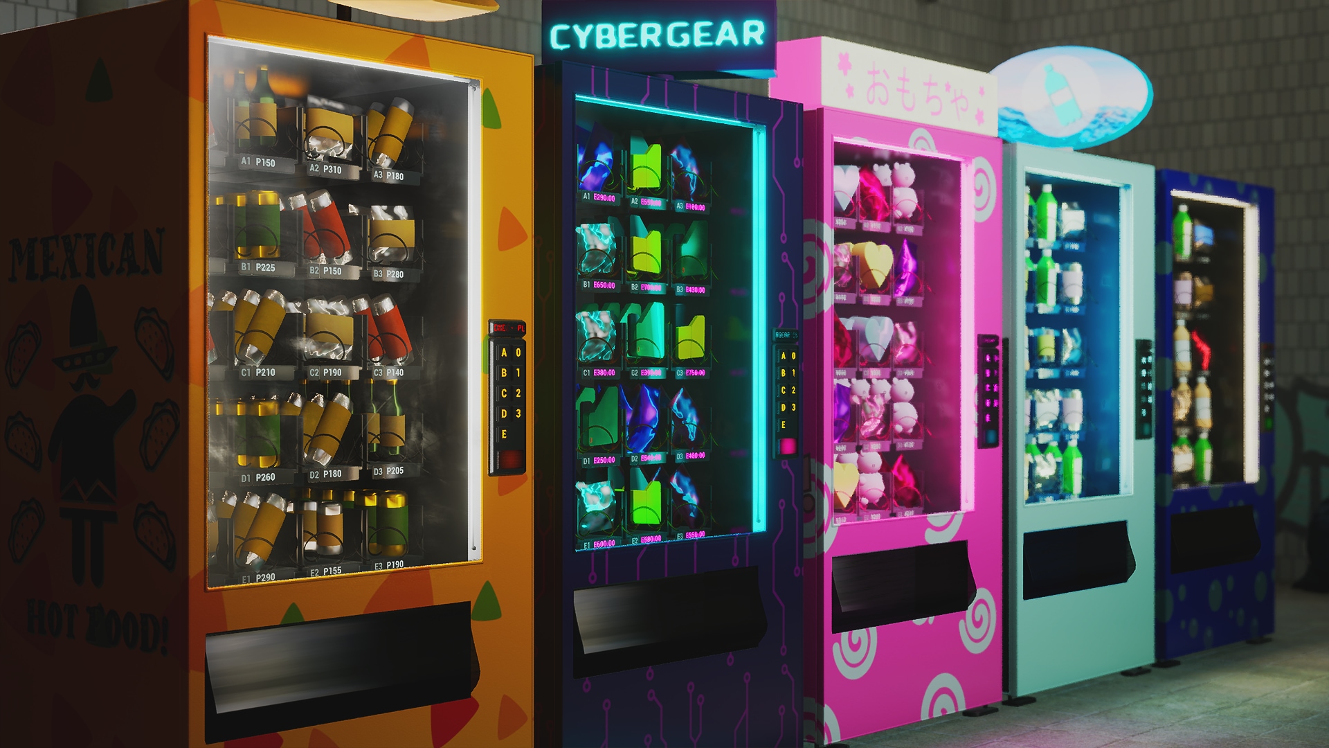 Vending machine compared with a powerbank rental kiosk